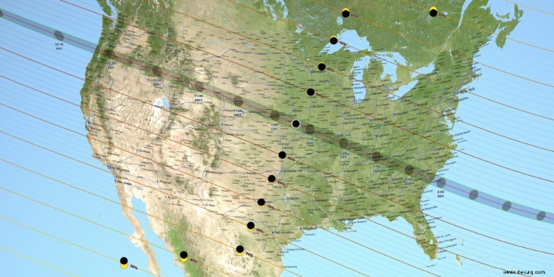 Der NASA-Eclipse-Livestream hat begonnen. Sehen Sie es sich hier