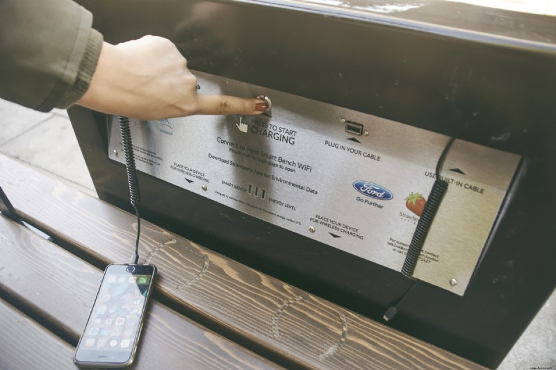 Die neuen Smart Benches von Ford sind eine Oase der Technik – und sie kommen nach London