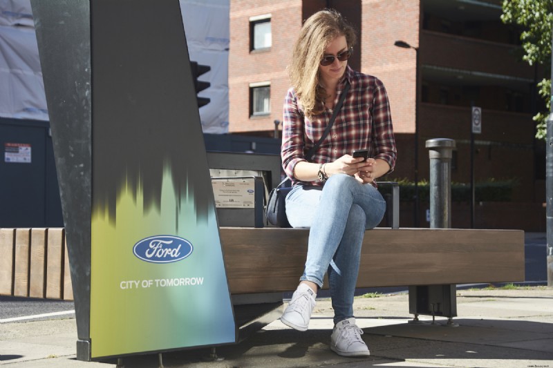 Die neuen Smart Benches von Ford sind eine Oase der Technik – und sie kommen nach London