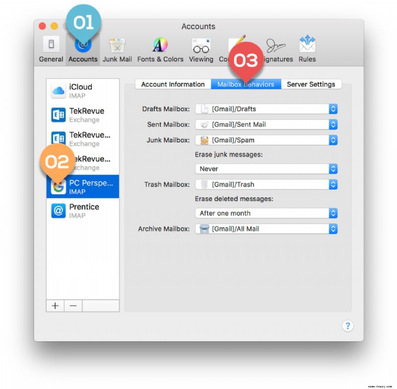 Konfigurieren Sie Apple Mail, um doppelte Entwürfe mit Gmail-Konten zu verhindern