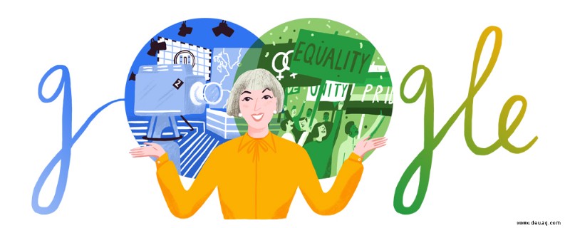 Jackie Forster, Reporterin und Aktivistin für die Rechte von Homosexuellen, wird im heutigen Google Doodle