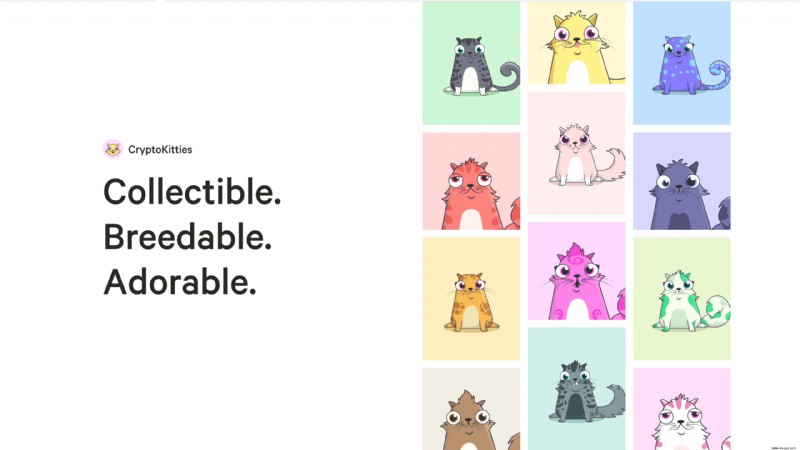 CryptoKitties ist das Katzensammelspiel von Ethereum, das über 1 Million Dollar an Benutzerausgaben gesehen hat 