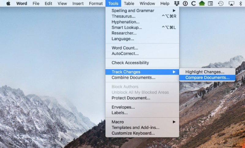So vergleichen Sie Word-Dokumente auf dem Mac