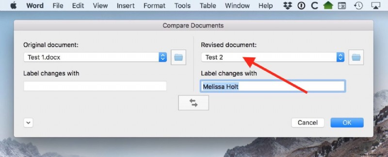 So vergleichen Sie Word-Dokumente auf dem Mac
