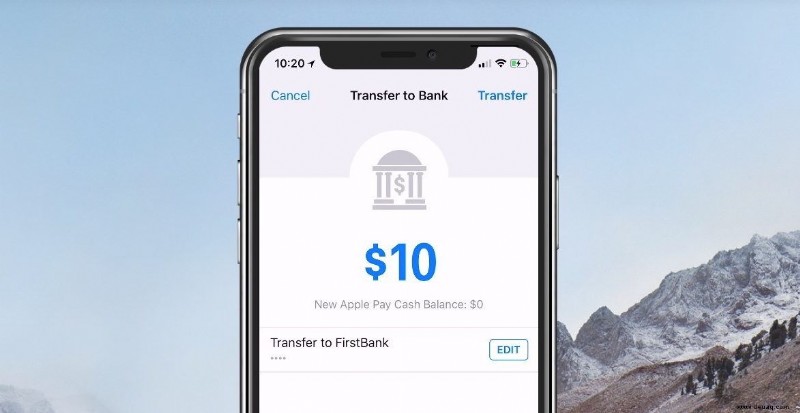 So überweisen Sie Apple Pay Cash auf ein Bankkonto