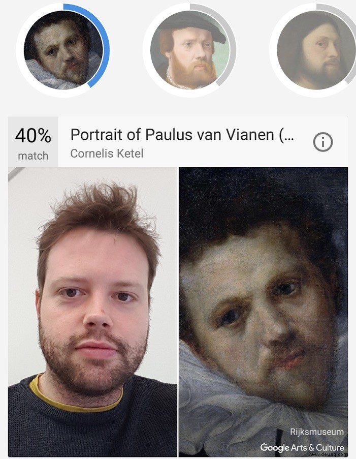 So laden Sie das Google Art Selfie-Tool in Großbritannien herunter:Mit Google können Sie endlich Ihre Selfies mit Kunst vergleichen 