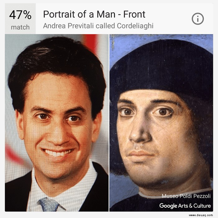 So laden Sie das Google Art Selfie-Tool in Großbritannien herunter:Mit Google können Sie endlich Ihre Selfies mit Kunst vergleichen 