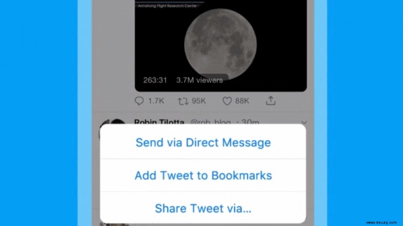 Mit Twitter Bookmarks können Sie endlich Tweets speichern, ohne sie zu mögen 