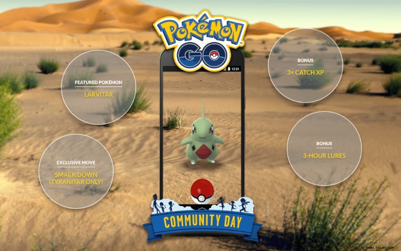 Shiny Tyranitar und Smack Down:Der Pokémon Community Day im Juni findet an diesem Wochenende statt