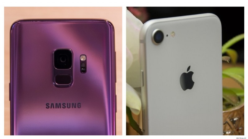 Samsung Galaxy S9 vs. iPhone 8:Welches Flaggschiff ist besser? 