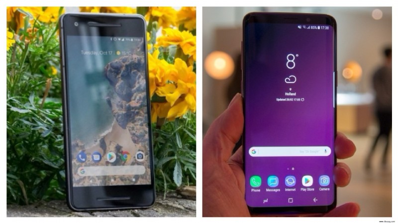 Samsung Galaxy S9 vs. Google Pixel 2:Welches Android-Kraftpaket ist am besten?