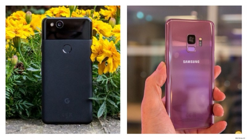 Samsung Galaxy S9 vs. Google Pixel 2:Welches Android-Kraftpaket ist am besten?
