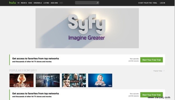 Wie man SyFy ohne Kabel ansieht