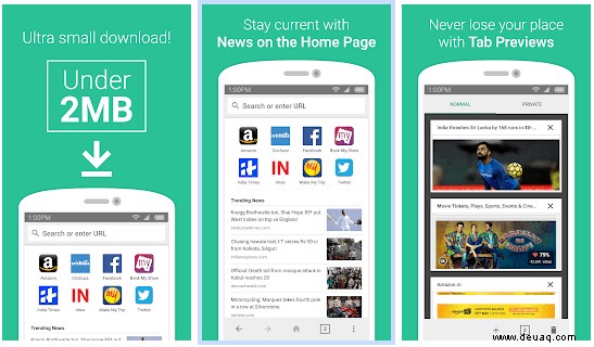 Amazon hat einen superleichten Browser für indische Android-Nutzer