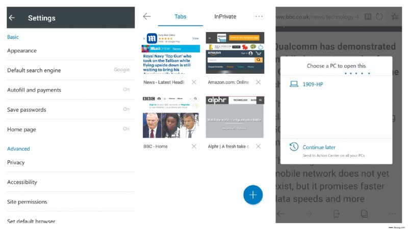 Beherrschen Sie den Edge-Browser von Microsoft auf Ihrem iPhone oder Android-Gerät