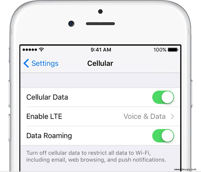 Mobile Daten funktionieren nicht auf dem iPhone 6S – was zu tun ist 