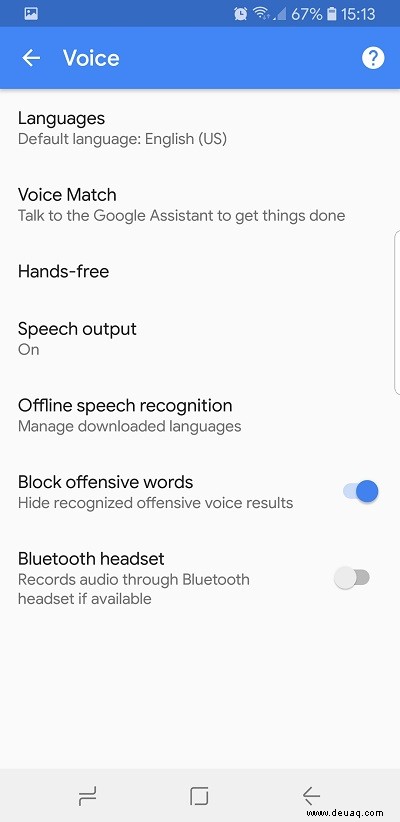So verwenden Sie Ok Google auf dem Samsung Galaxy Note 8