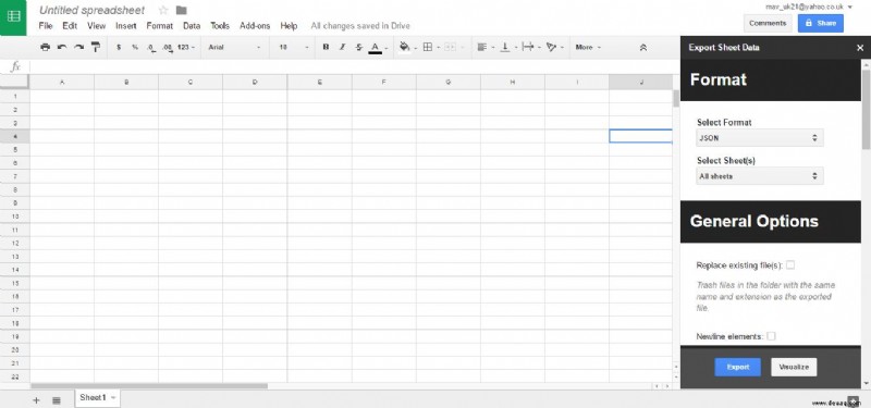 So konvertieren Sie Google Sheets-Tabellen in XML 