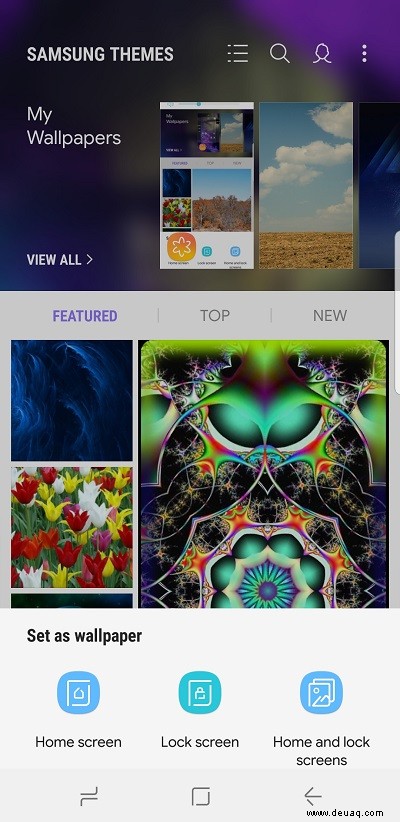 So ändern Sie Ihr Hintergrundbild auf dem Samsung Galaxy Note 8