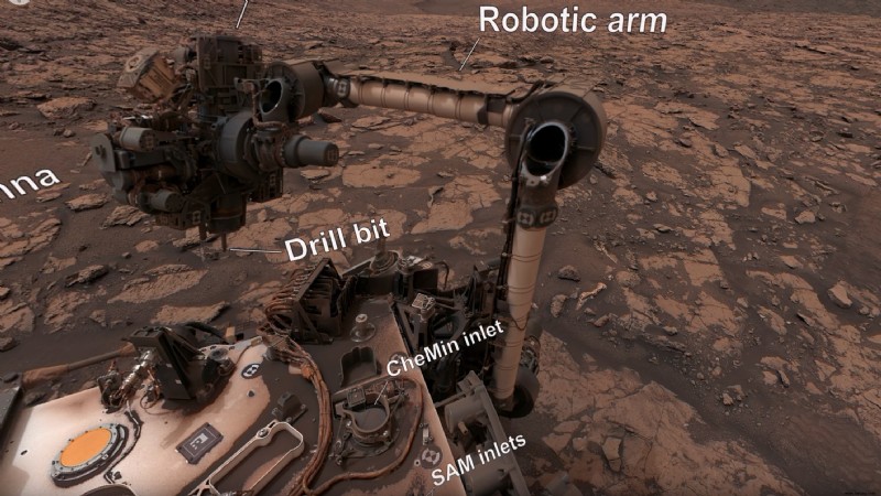 Der NASA-Rover Curiosity bietet uns eine atemberaubende 360-Grad-Ansicht des Mars