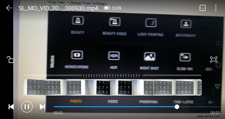 Huawei P9 – So verwenden Sie Zeitlupe