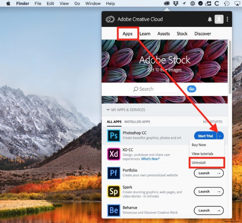 So deinstallieren Sie Creative Cloud auf dem Mac