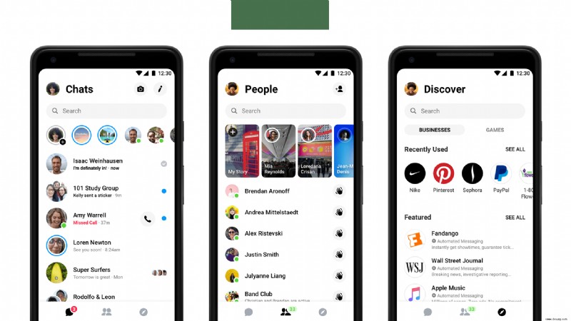 Messenger erhält ein umfassendes Redesign, um sich wieder auf Konversationen zu konzentrieren