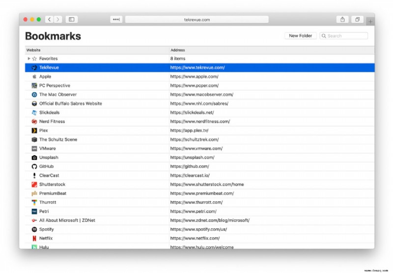 So sortieren Sie Lesezeichen in Safari für Mac automatisch mit SafariSort