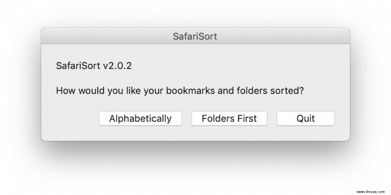 So sortieren Sie Lesezeichen in Safari für Mac automatisch mit SafariSort