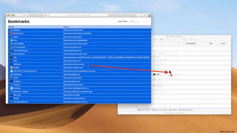 So sortieren Sie Lesezeichen in Safari für Mac automatisch mit SafariSort