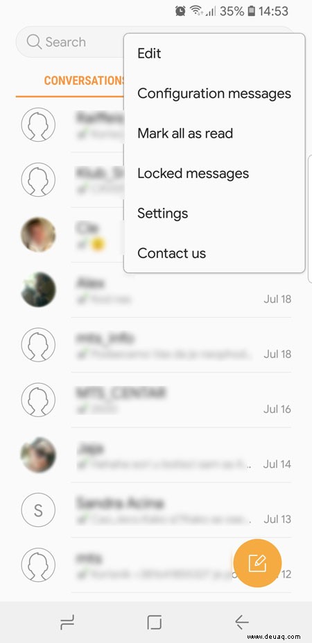 So blockieren Sie Textnachrichten auf dem Galaxy S8/S8+
