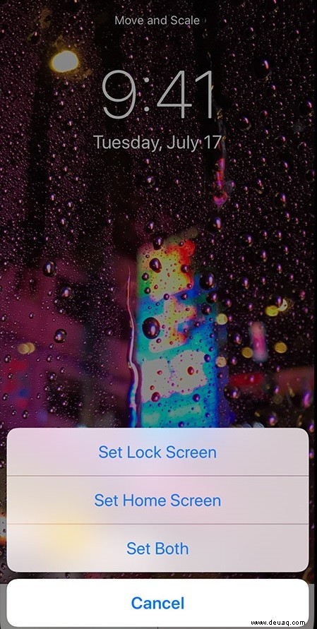 So ändern Sie das Hintergrundbild auf dem iPhone XS Max