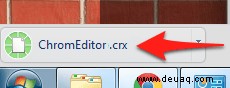 So installieren Sie Chrome-Erweiterungsdateien (CRX) in Windows