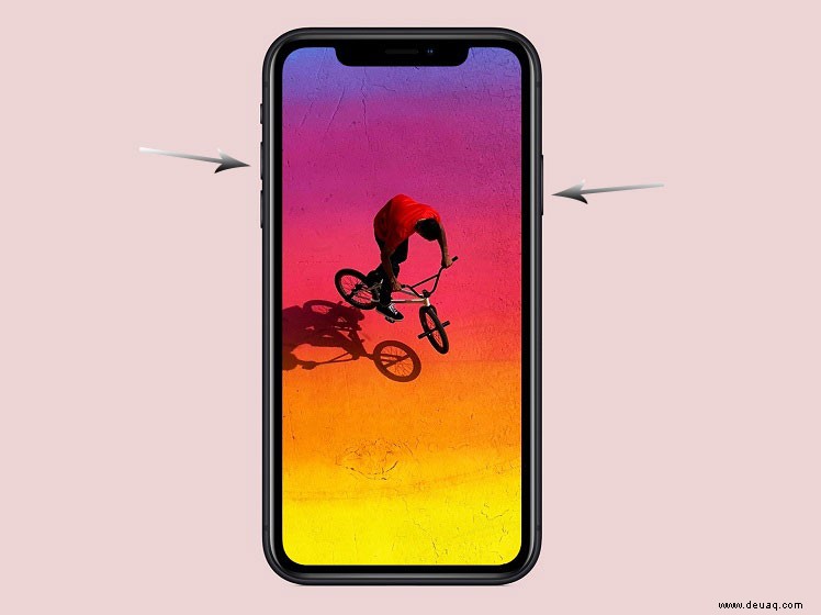 So erstellen Sie einen Screenshot auf dem iPhone XR