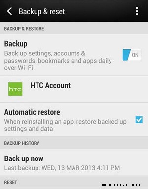 So sichern Sie das HTC U11