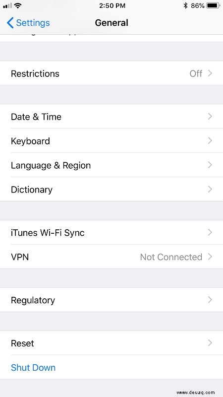 iPhone XS – So ändern Sie die Sprache