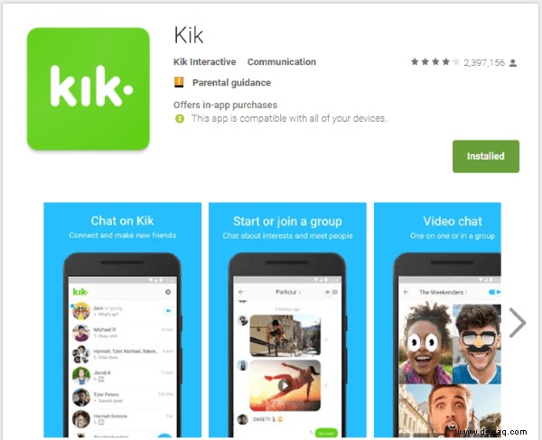 So verwenden Sie die Kik-App auf einem Mac