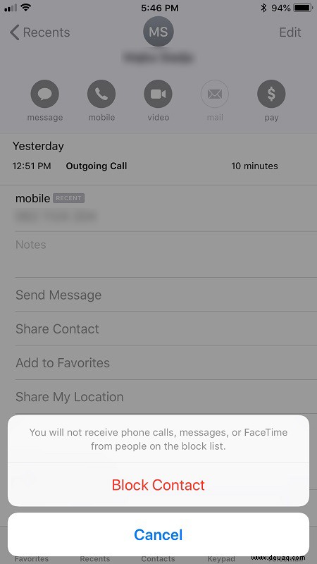iPhone XS – So blockieren Sie Anrufe