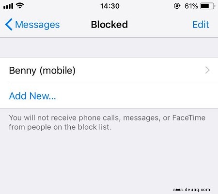 iPhone XS Max – Nachrichten blockieren