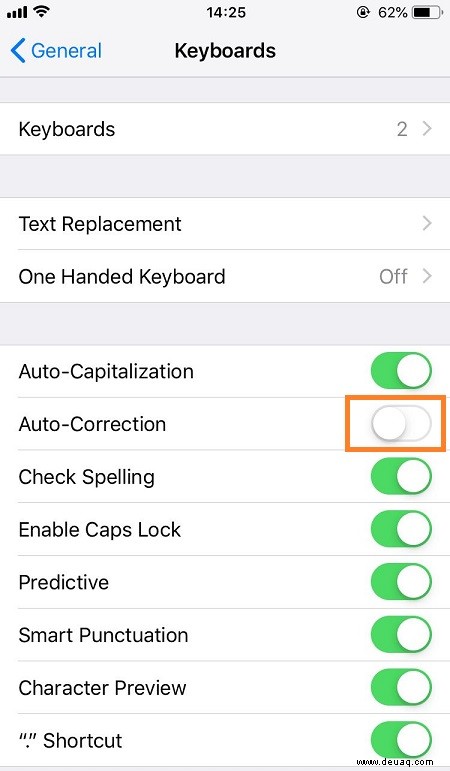 iPhone XS Max – So deaktivieren Sie die Autokorrektur