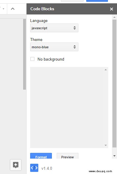 So fügen Sie Syntaxhervorhebung zum Quellcode in Google Docs hinzu