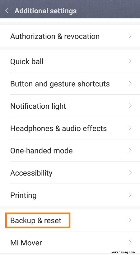 Xiaomi Redmi Note 4 – Zurücksetzen auf die Werkseinstellungen