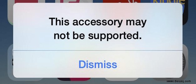 So beheben Sie den Fehler „Dieses Zubehör wird möglicherweise nicht unterstützt“ auf dem iPhone