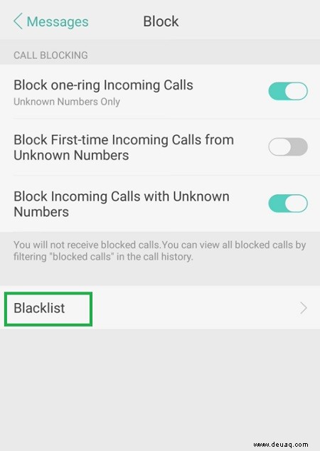 Oppo A37 – So blockieren Sie Textnachrichten