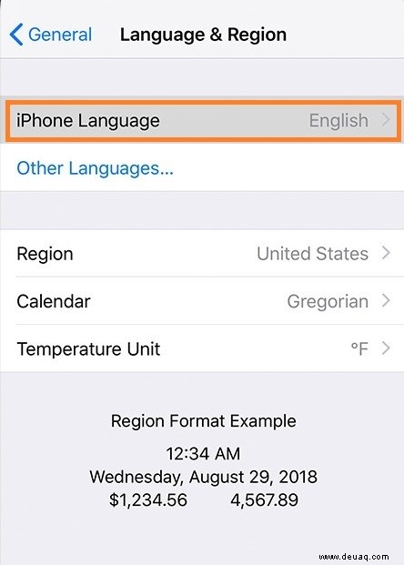 iPhone 8/8+ – So ändern Sie die Sprache