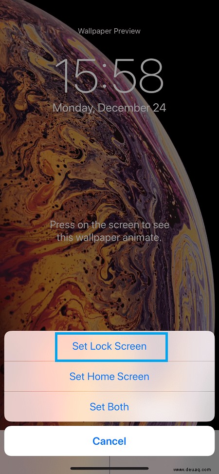 iPhone XS Max – So ändern Sie den Sperrbildschirm