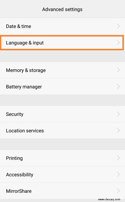 Huawei P9 – So ändern Sie die Sprache