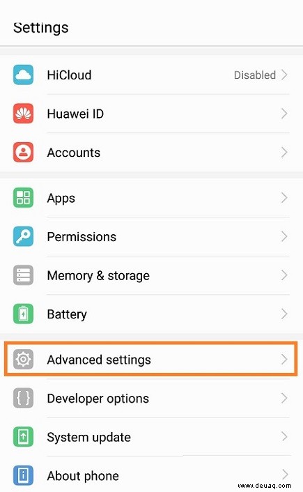 Huawei P9 – So ändern Sie die Sprache