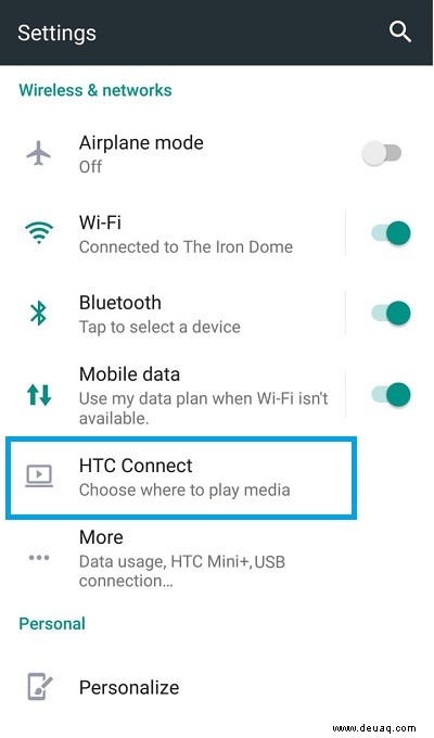 HTC U11 – So spiegeln Sie meinen Bildschirm auf meinen Fernseher oder PC