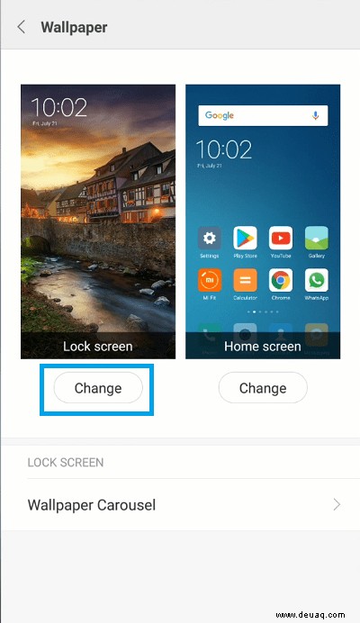 Xiaomi Redmi Note 3 – So ändern Sie den Sperrbildschirm